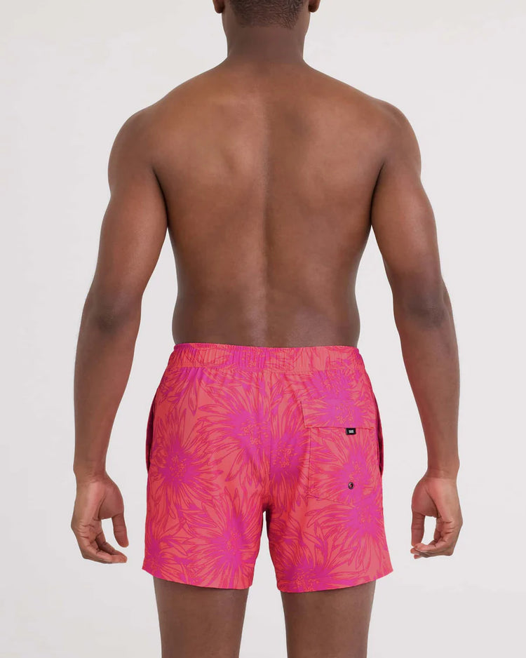 SAXX Men's Oh Buoy 2-in-1 5" Volley Swim Short  BIG DAISY-GUMBALL
