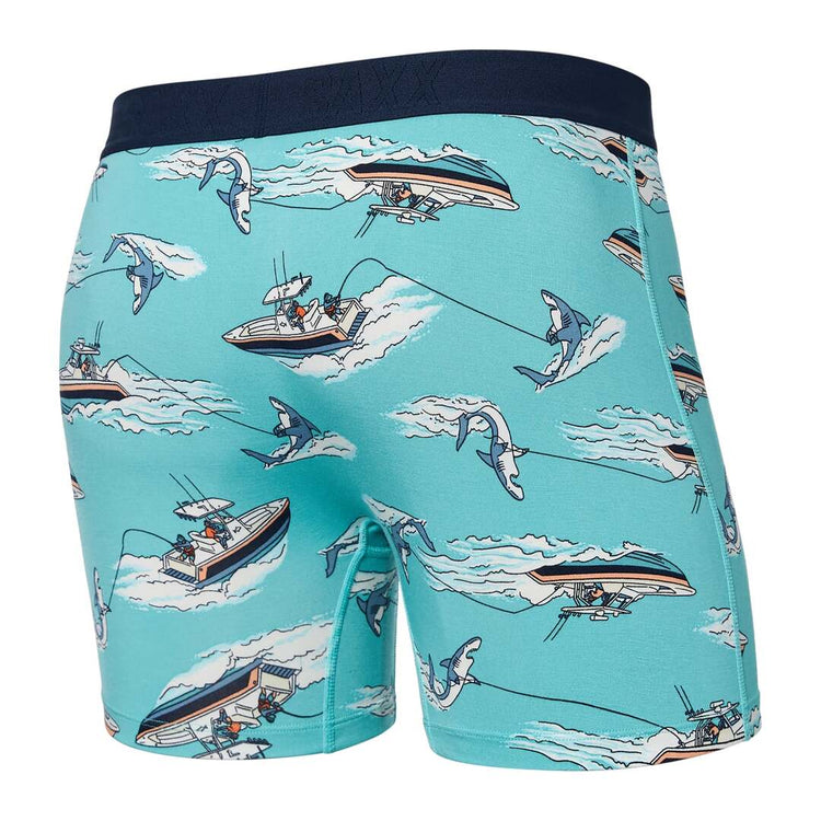 SAXX Men's Ultra Boxer Briefs Sharkski Turquoise