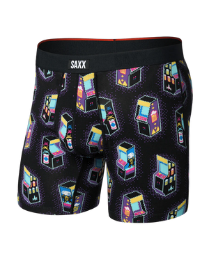 SAXX Men's Vibe Boxer Briefs BEERCADE-BLACK

