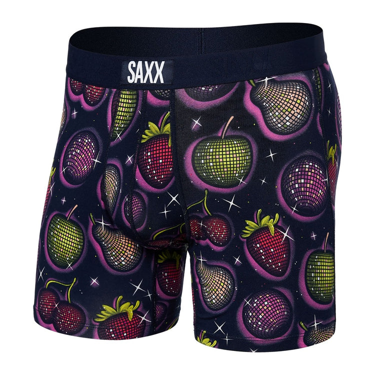 SAXX Men's Vibe Boxer Briefs Disco Fruit