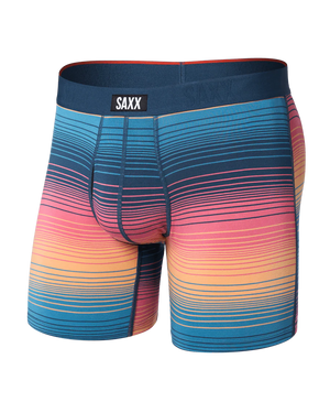 SAXX Men's Vibe Boxer Briefs HAZY STRIPE-SUNSET
