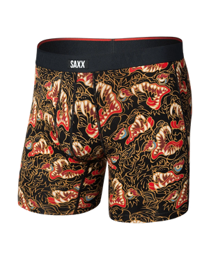 SAXX Men's Vibe Boxer Briefs HOWL- BLACK
