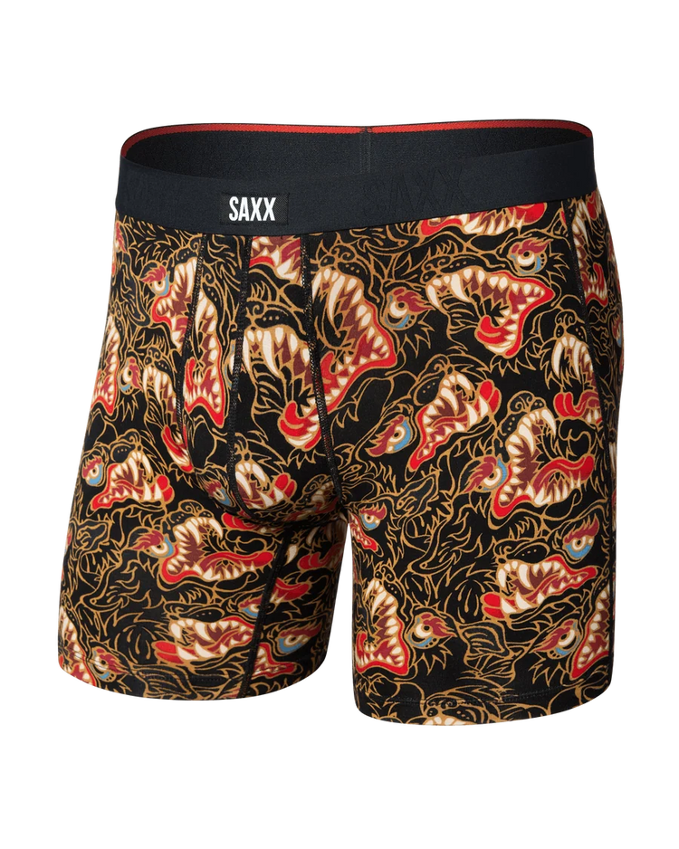 SAXX Men's Vibe Boxer Briefs HOWL- BLACK
