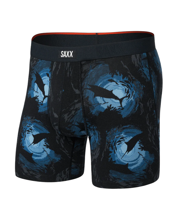 SAXX Men's Vibe Boxer Briefs SUN DAY SCHOOL-NAVY
