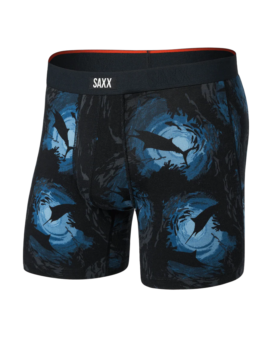 SAXX Men's Vibe Boxer Briefs SUN DAY SCHOOL-NAVY
