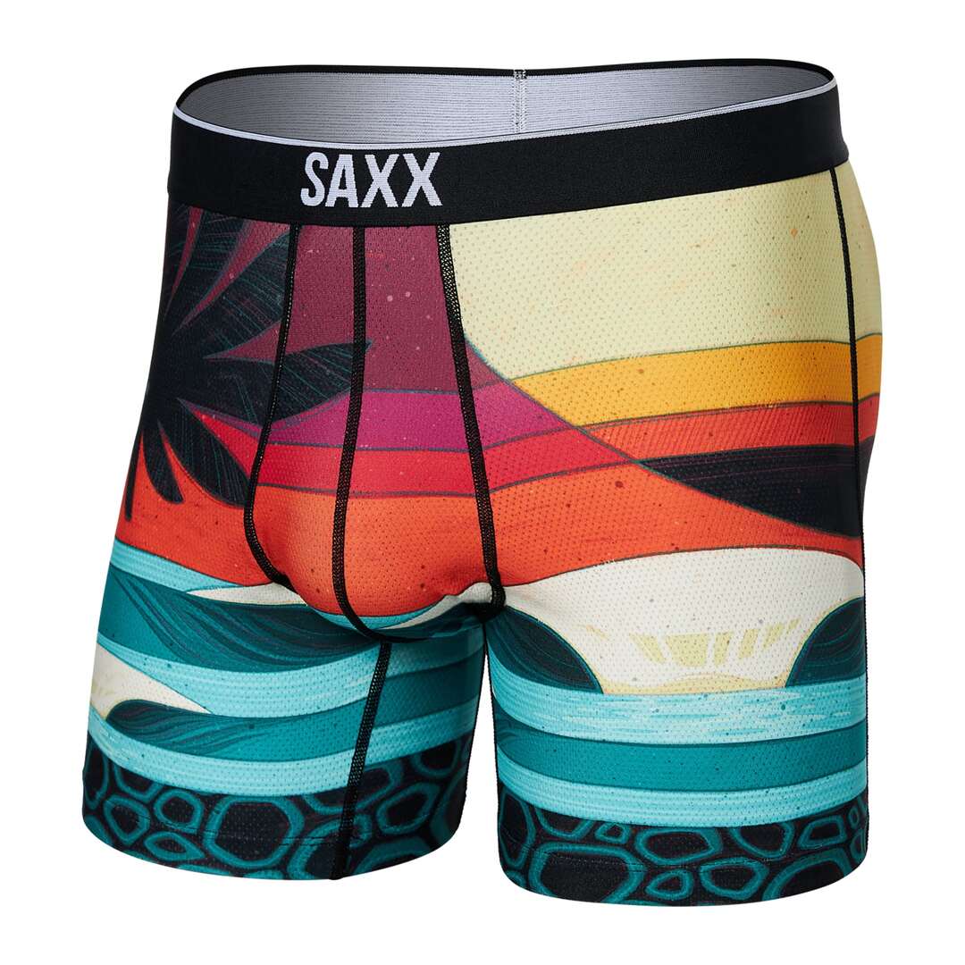 SAXX Men's Volt Boxer Briefs Erik Abel Volcano