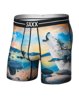 SAXX Men's Volt Boxer Briefs I DREAM OF TAHOE-MULTI 
