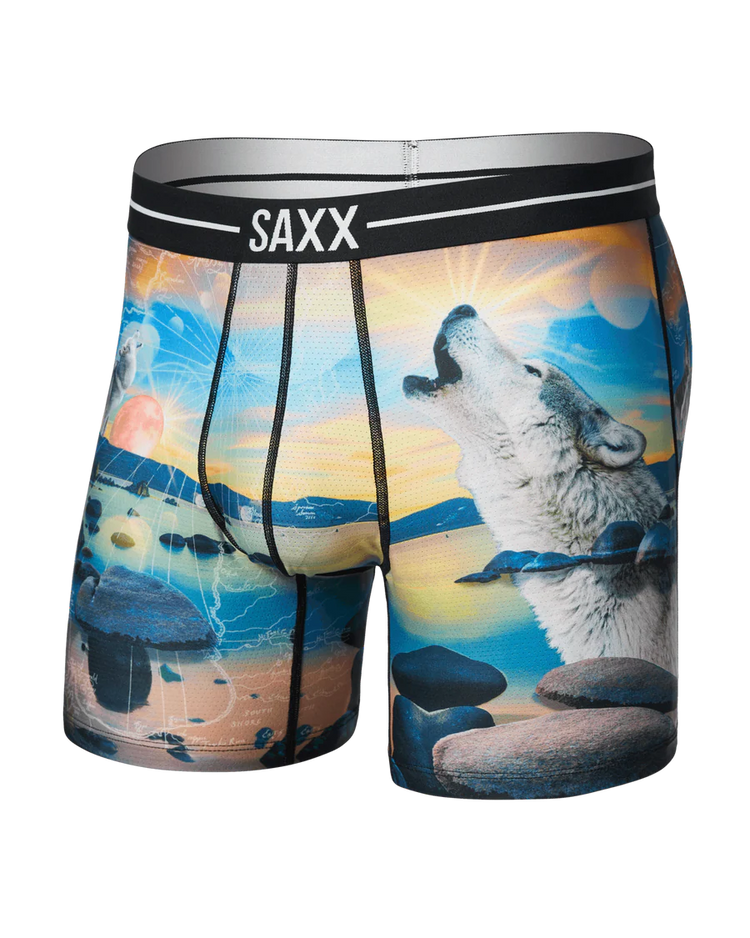 SAXX Men's Volt Boxer Briefs I DREAM OF TAHOE-MULTI 

