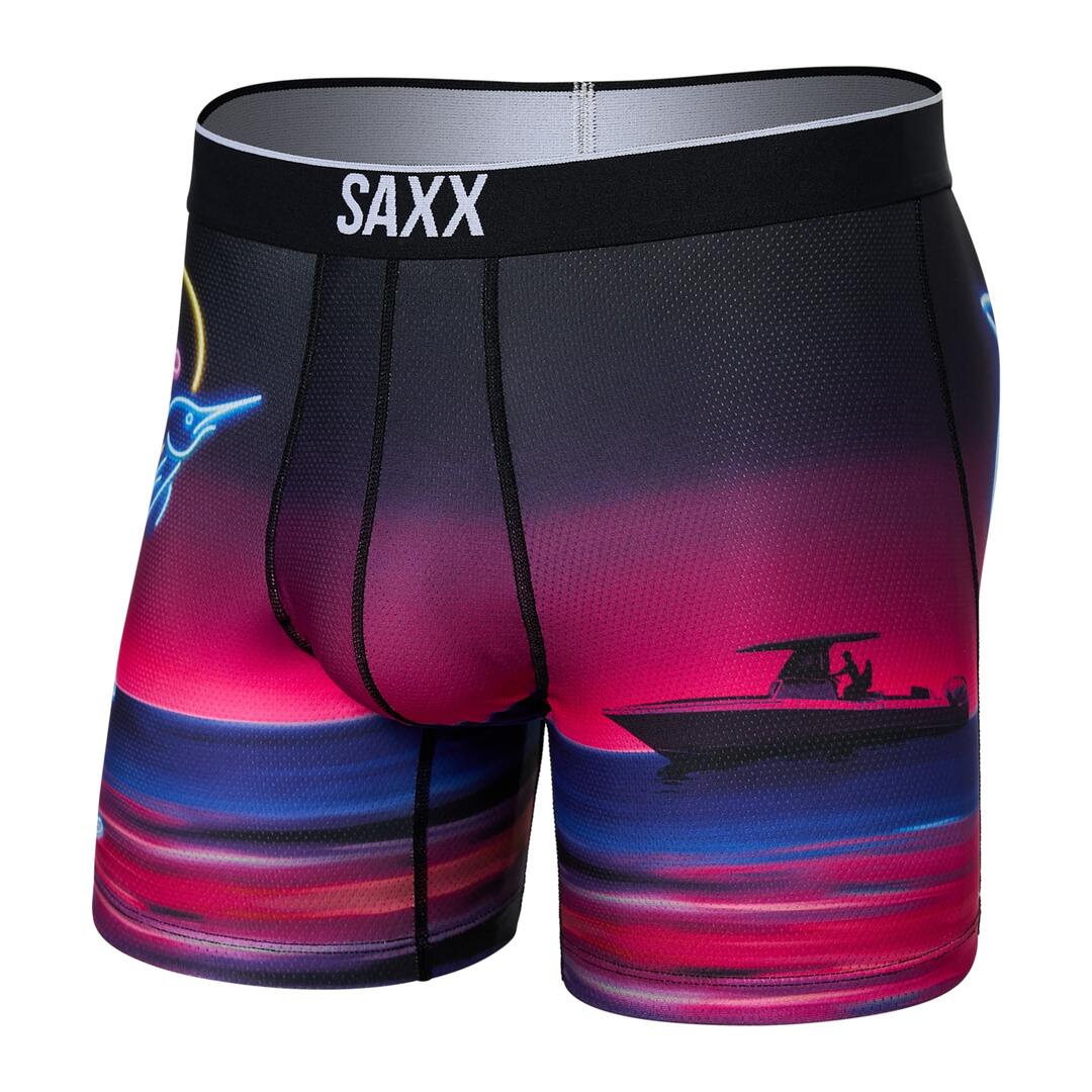 SAXX Men's Volt Boxer Briefs Marlin Sunset