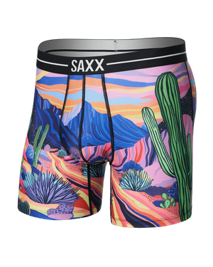 SAXX Men's Volt Boxer Briefs PRICKLY PARADISE-MULTI
