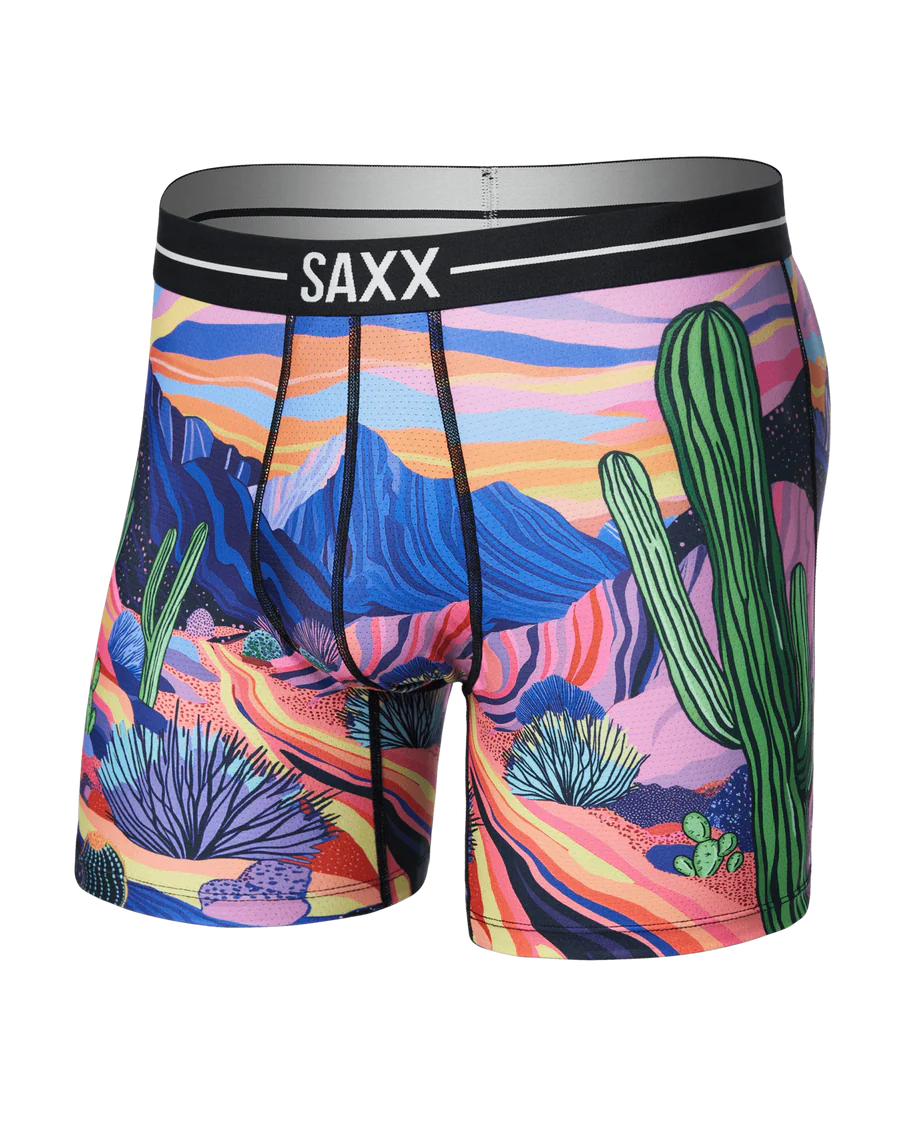 SAXX Men's Volt Boxer Briefs PRICKLY PARADISE-MULTI
