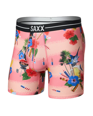 SAXX Men's Volt Boxer Briefs SUMMER BLOWOUT-PEACH
