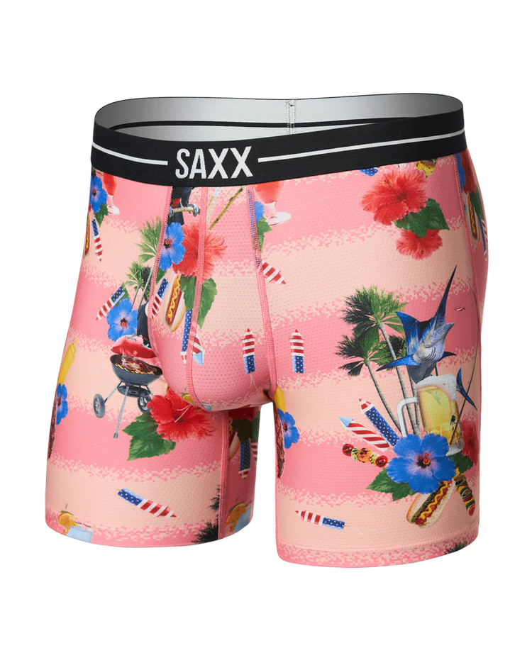 SAXX Men's Volt Boxer Briefs SUMMER BLOWOUT-PEACH
