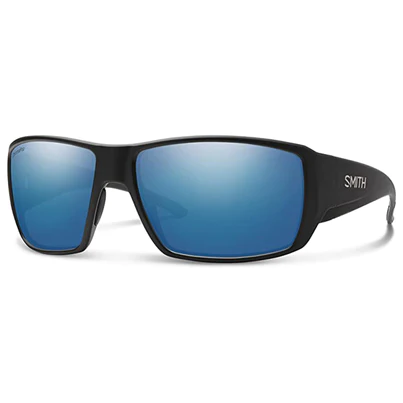 SMITH Arvo Sunglasses Matte Black ChromaPop Polarized Blue Mirror
