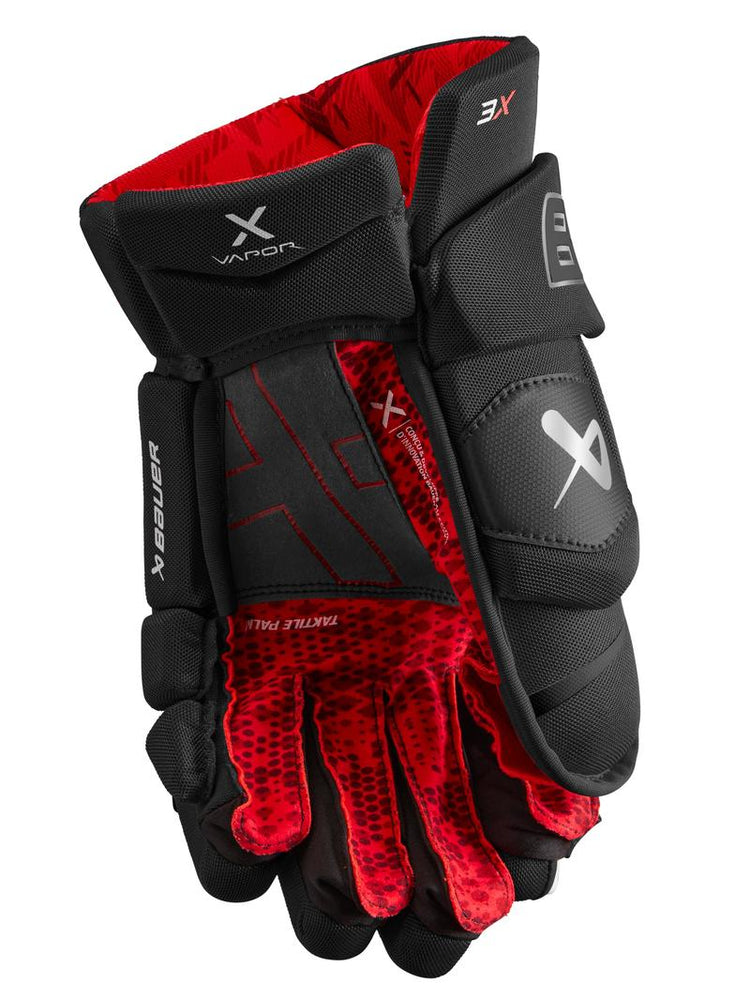 Shop Bauer Intermediate Vapor 3X Hockey Player Gloves Black Edmonton Canada Store