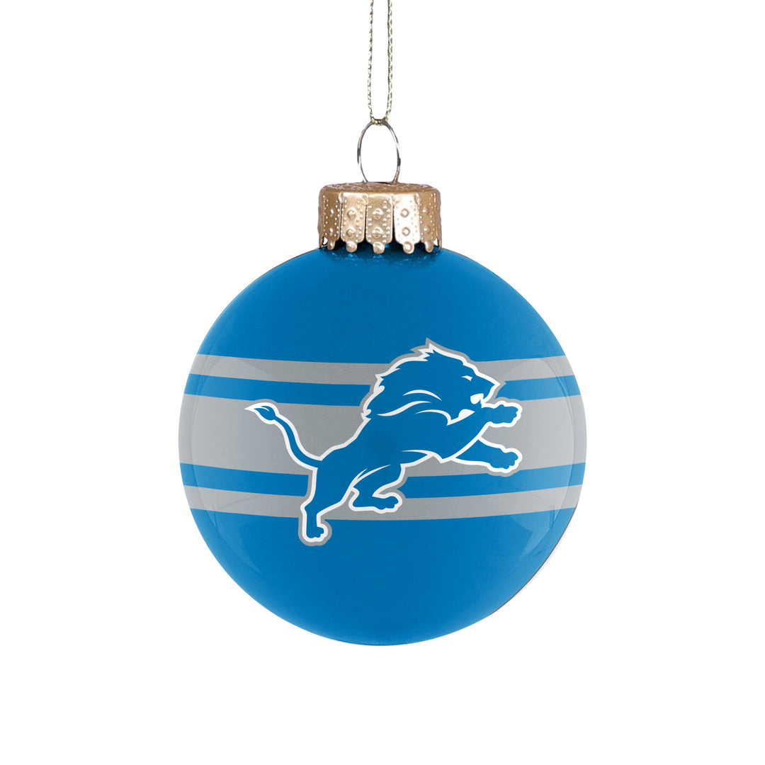FOCO NFL Detroit Lions Glass Ball Ornament