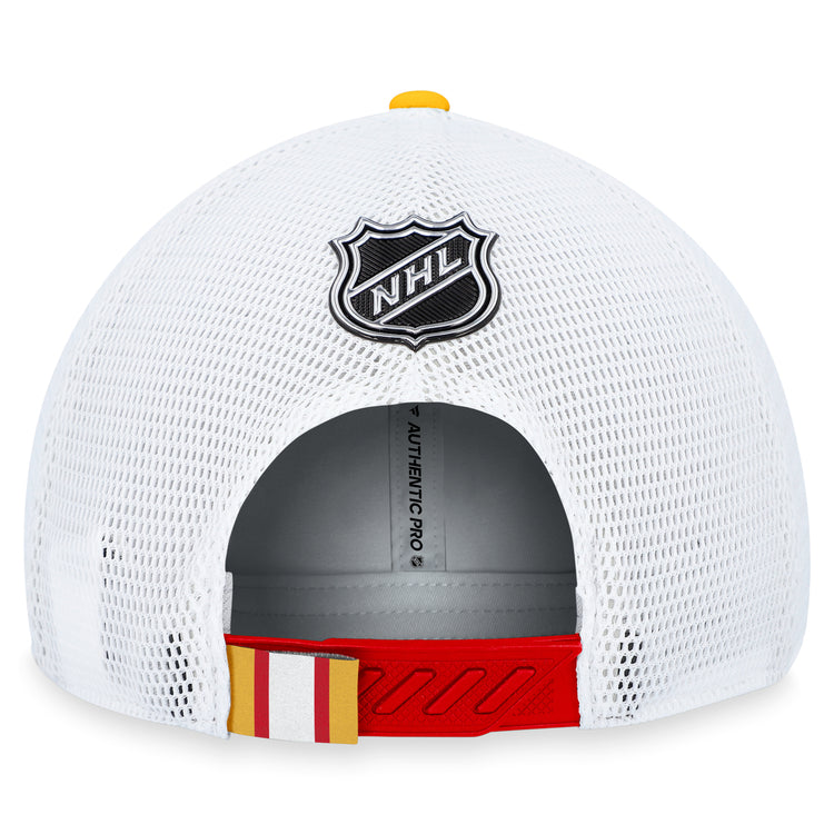 Shop Fanatics Men's NHL Calgary Flames 2023 Adjustable Draft Cap Hat Edmonton Canada Store