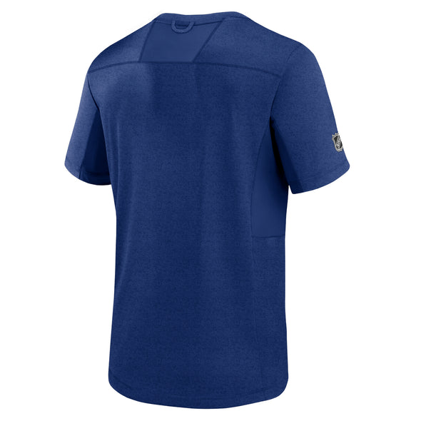 Fanatics Men's NHL Edmonton Oilers 2023 Rink Performance S/S T-Shirt Blue
