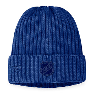 Fanatics Men's NHL Edmonton Oilers 2023 Road Cuffed Knit Toque Blue