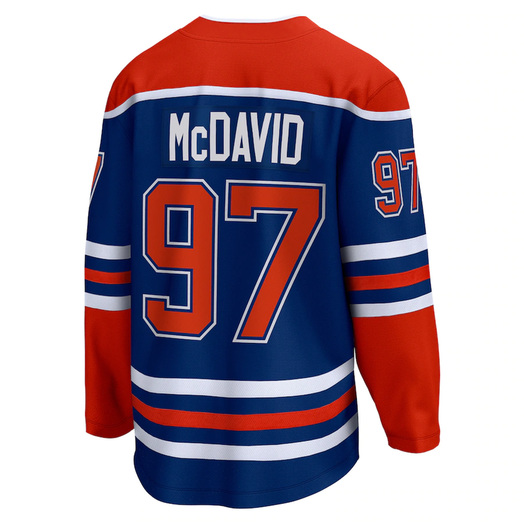 Fanatics Men s NHL Edmonton Oilers Connor McDavid Breakaway Home Jerse