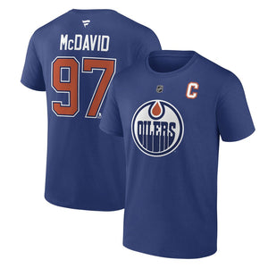 Shop Fanatics Men's NHL Player Edmonton Oilers Connor McDavid T-Shirt Edmonton Canada Store