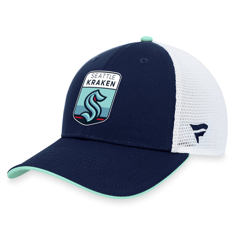 Shop Fanatics Men's NHL Seattle Kraken 2023 Adjustable Draft Cap Hat Edmonton Canada Store
