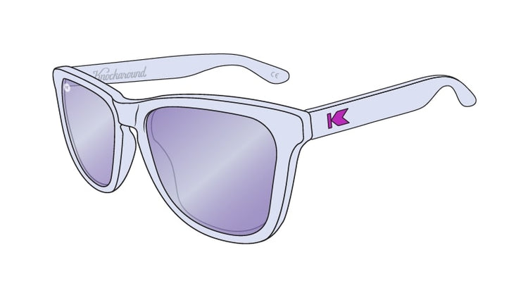 Knockaround Sunglasses - Kids Premiums Polarized - Grape Jellyfish