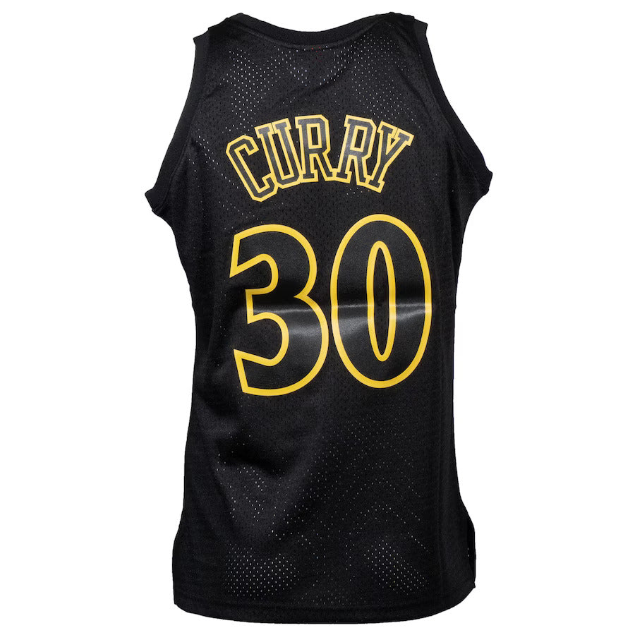 Men's Mitchell & Ness Black Stephen Curry Golden State Warriors