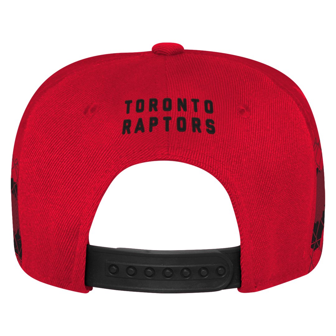Shop NBA Branded Youth Toronto Raptors Street Fashion FB Snapback Red Edmonton Canada