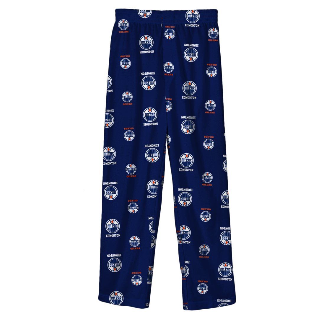 Shop NHL Branded Toddler Edmonton Oilers Pajama Pant Royal Edmonton Canada Store