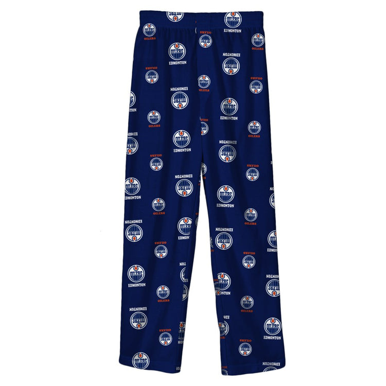Shop NHL Branded Toddler Edmonton Oilers Pajama Pant Royal Edmonton Canada Store