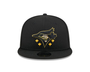 Shop New Era Men's MLB Toronto Blue Jays Armed Forces Day 2024 9Fifty Cap Edmonton Canada Store