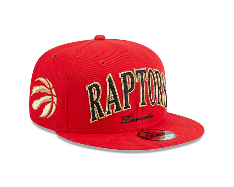 Shop New Era Men's NBA Toronto Raptors 9FIFTY Golden FB Cap Black Edmonton Canada Store