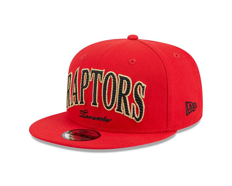 Shop New Era Men's NBA Toronto Raptors 9FIFTY Golden FB Cap Black Edmonton Canada Store