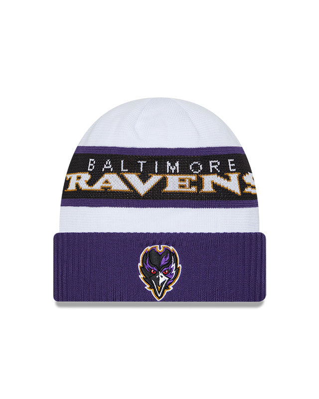 Shop New Era Men's NFL Baltimore Ravens Sideline 23 Tech Cuffed Knit Edmonton Canada Store