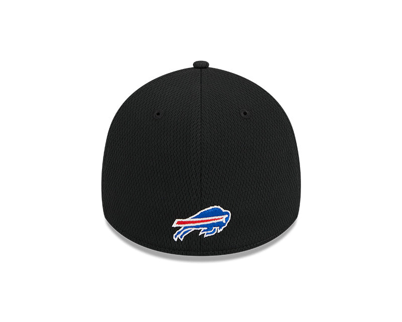 Youth New Era Bills Black And White Sideline Knit Hat