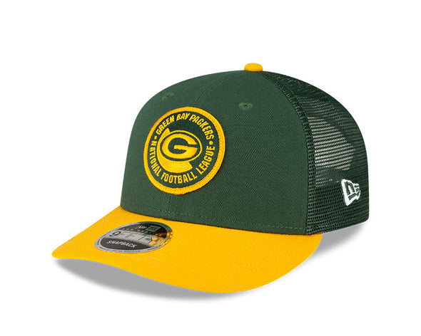 Shop New Era Men's NFL Green Bay Packers Sideline 9FIFTY LP Cap Green/Yellow Edmonton Canada Store
