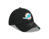 Shop New Era Men's NFL Miami Dolphins Sideline 39THIRTY Top Visor Cap Black Edmonton Canada Store