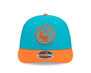 Shop New Era Men's NFL Miami Dolphins Sideline 9FIFTY LP Cap Teal/Orange Edmonton Canada Store