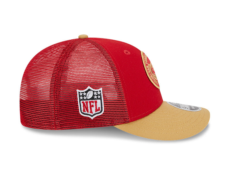 New Era 9FIFTY San Francisco 49ers Logo Patch Snapback Hat - Red