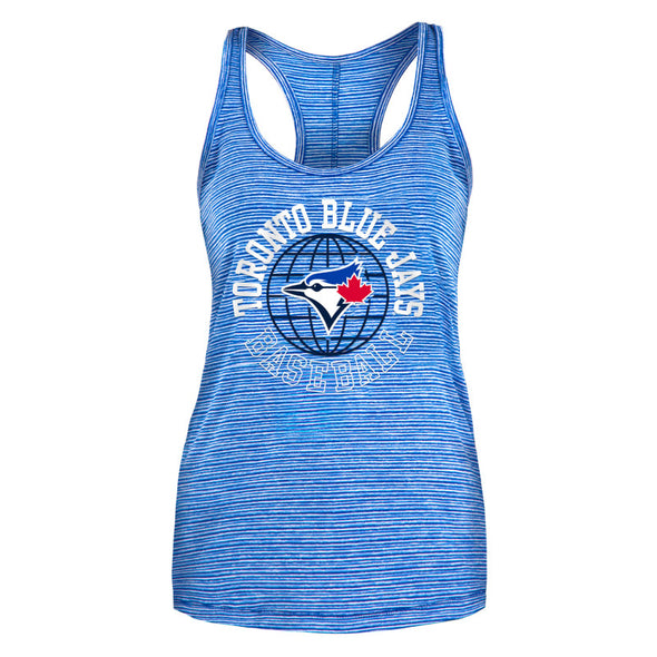 Shop New Era Women's MLB Toronto Blue Jays Active Stripe Tank Edmonton Canada Store