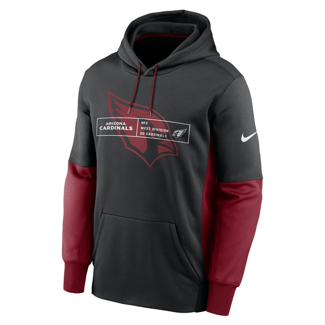 Shop Nike Men's NFL Arizona Cardinals Therma Color Block Hood Black/Red Edmonton Canada Store