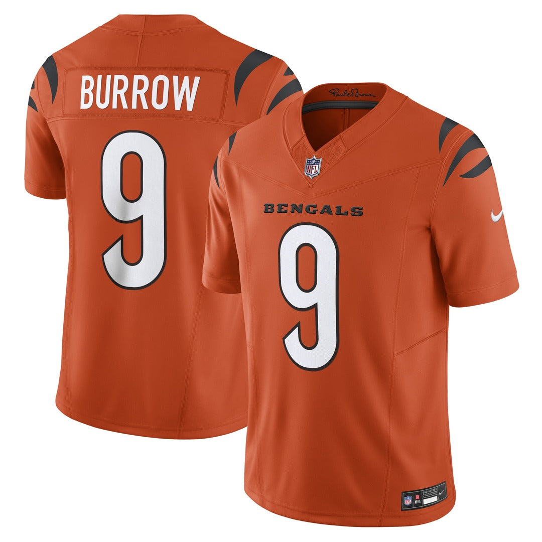 Shop Nike Men's NFL Cincinnati Bengals Joe Burrow Limited Jersey Orange Alternate Edmonton Canada Store