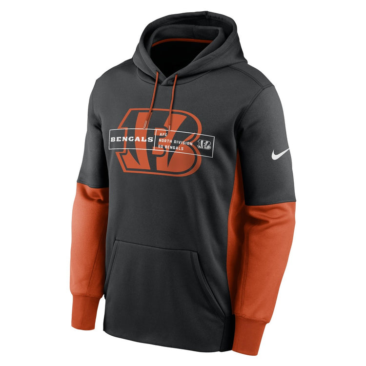 Shop Nike Men's NFL Cincinnati Bengals Therma Color Block Hood Black/Black Edmonton Canada Store