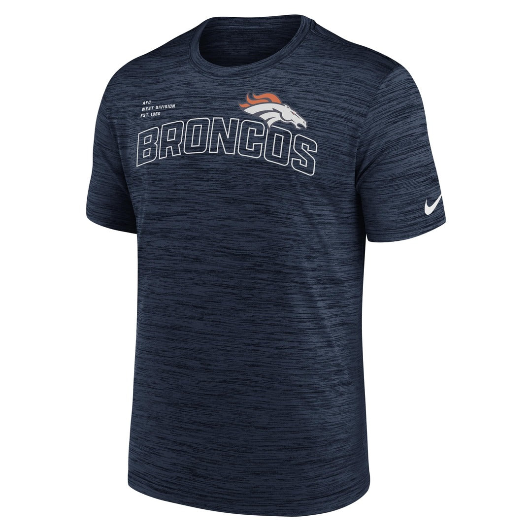 Shop Nike Men's NFL Denver Broncos Velocity Arch T-Shirt Blue Edmonton Canada Store