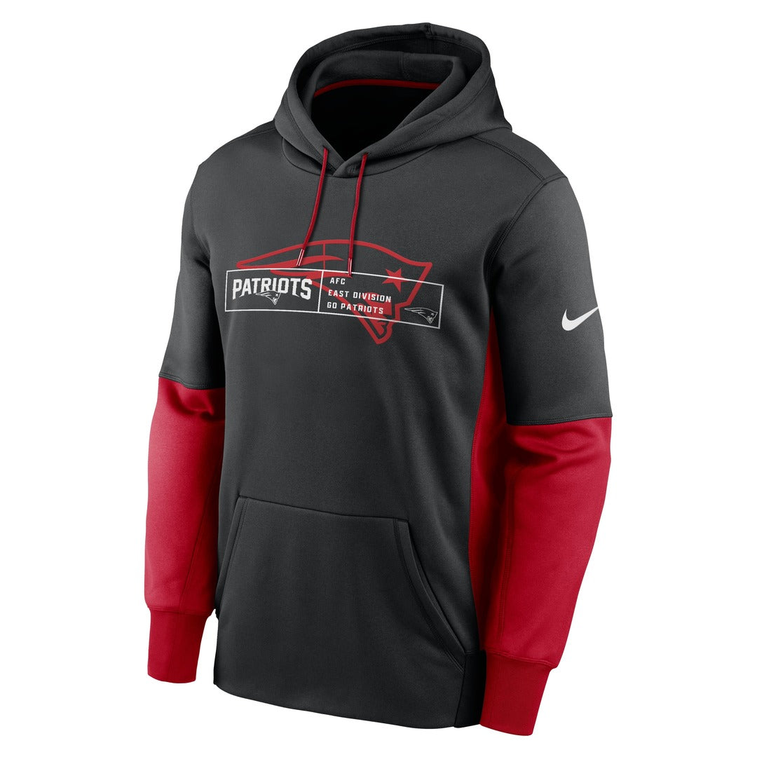 Shop Nike Men's NFL New England Patriots Therma Color Block Hood Black/Navy Edmonton Canada Store