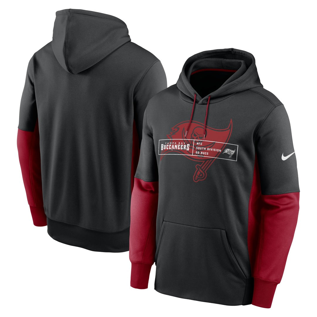 Shop Nike Men's NFL Tampa Bay Buccaneers Therma Color Block Hood Black/Red Edmonton Canada Store