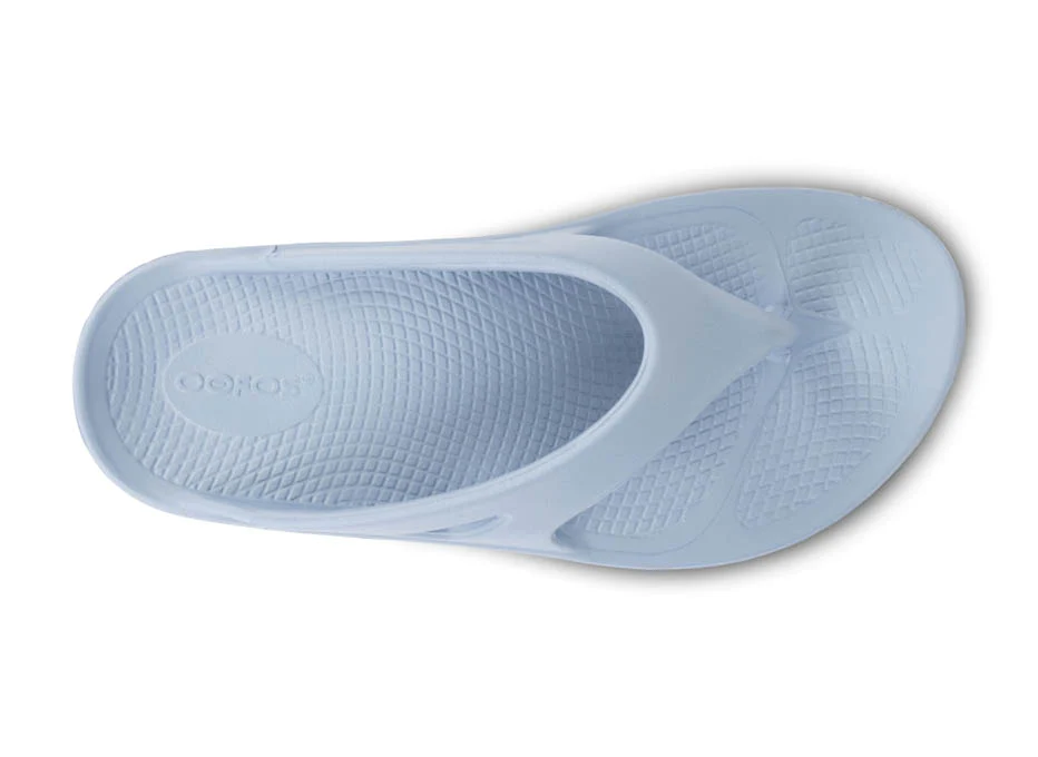 Shop OOFOS OOriginal Unisex Thong Neptune Blue Edmonton Canada Store