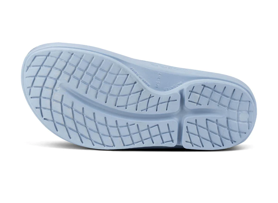 Shop OOFOS OOriginal Unisex Thong Neptune Blue Edmonton Canada Store