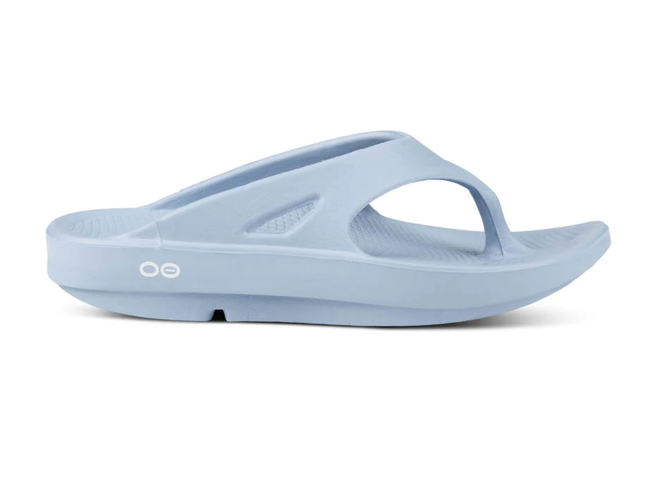 Shop OOFOS OOriginal Unisex Thong Neptune Blue Edmonton Canada Store